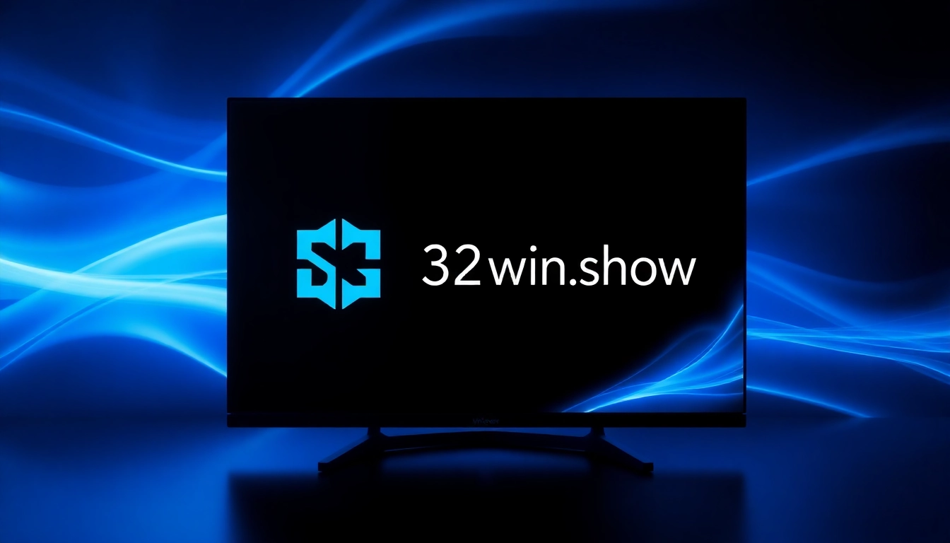 Learn about https://32win.show/ with a clean, professional Windows interface design highlighting digital connectivity and clarity for tech enthusiasts and developers.