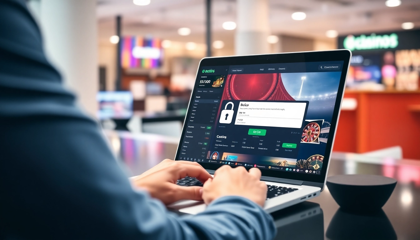 Guide users on the fairplay login process with a clear, secure login interface in an engaging sports betting setting, emphasizing ease of access.