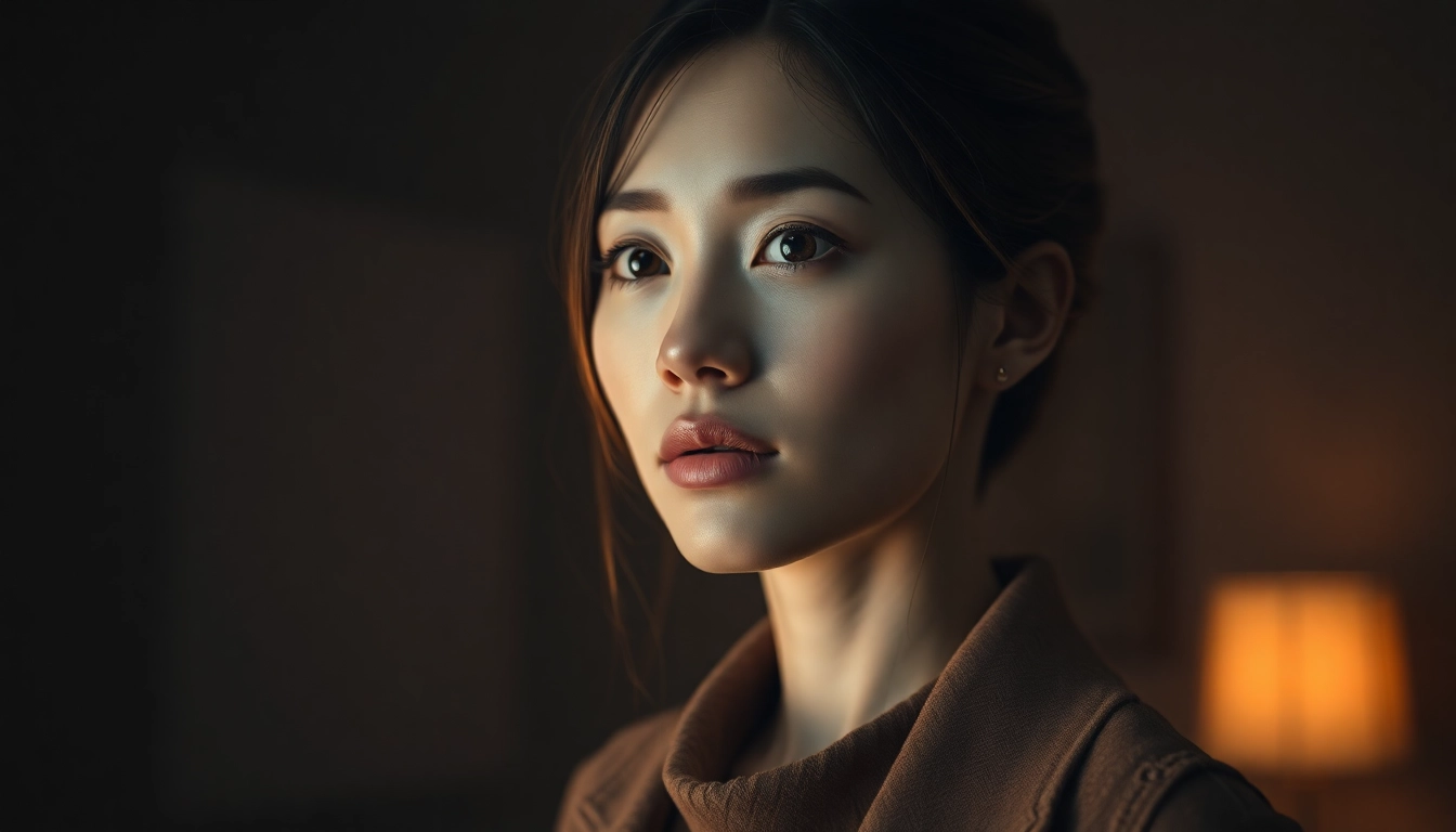 Moody NSFW AI Image Generator-inspired portrait: hyperrealistic AI companion under cinematic lighting