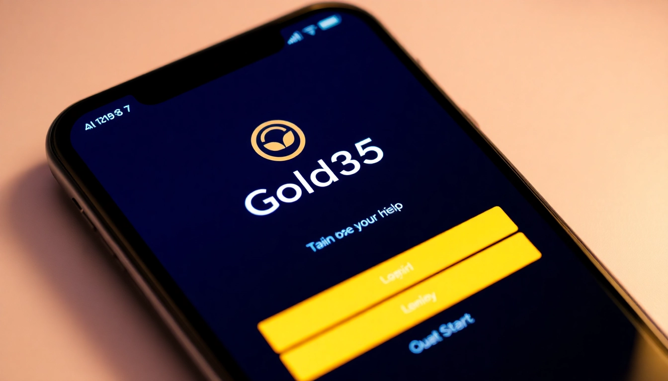 Gold365 Login screen on mobile device showcasing secure access and user-friendly interface for seamless betting experience