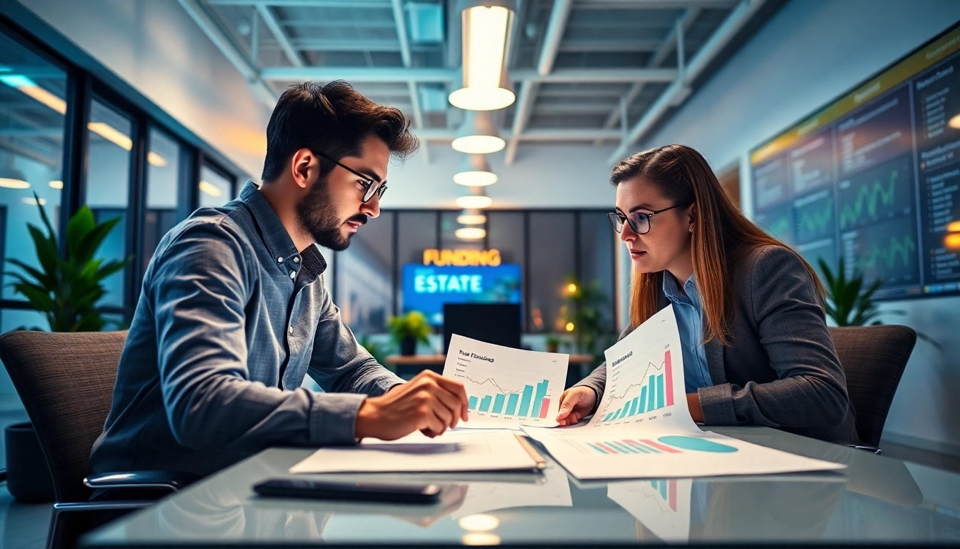 Startup Funding Updates showcase entrepreneurs analyzing investment progress in a modern workspace