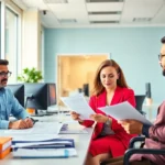 All India Govt Jobs seekers reviewing application forms for government exams in a professional