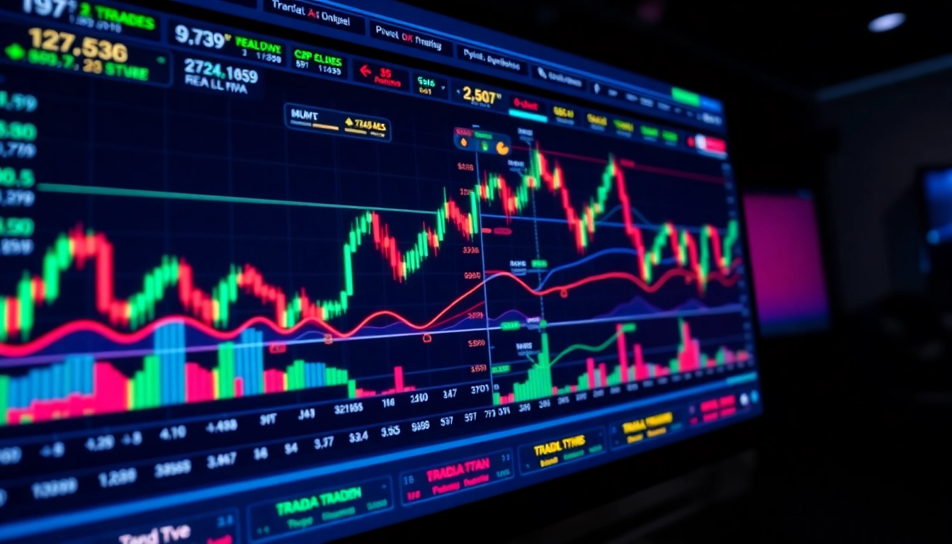 Trading view platform showcasing real-time market charts and analysis tools for traders and